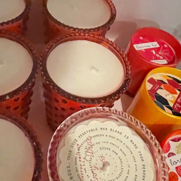 Lavender & Grapefruit Hobnail Glass Candle - NWT - Picture 11 of 15